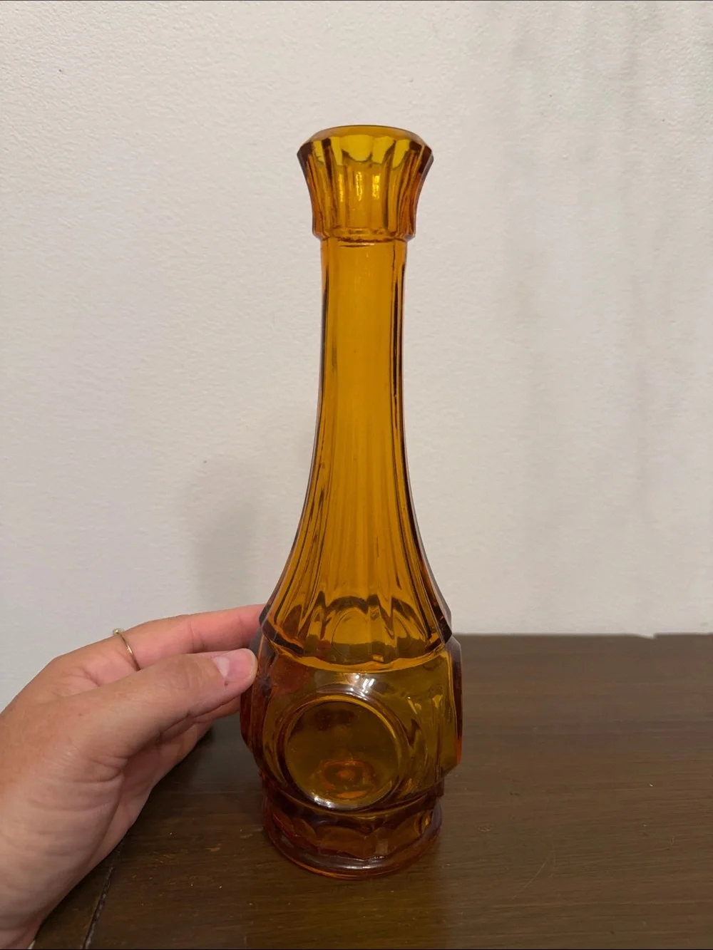Amber Glass Decorative Vase - Home Accents